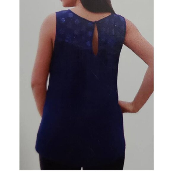 Forbidden Los Angeles Women's Embroidered Tank Top Blouse NEW - Picture 3 of 3